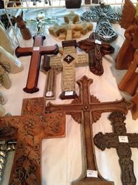Some of the many crosses