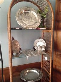 Etagere with Arthur Court selections