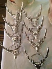 Deer head napkin rings