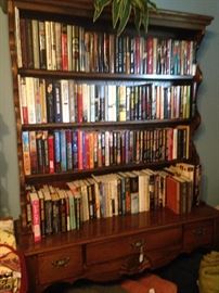 Many  books; book shelf