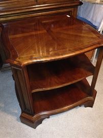 Three-tiered side table