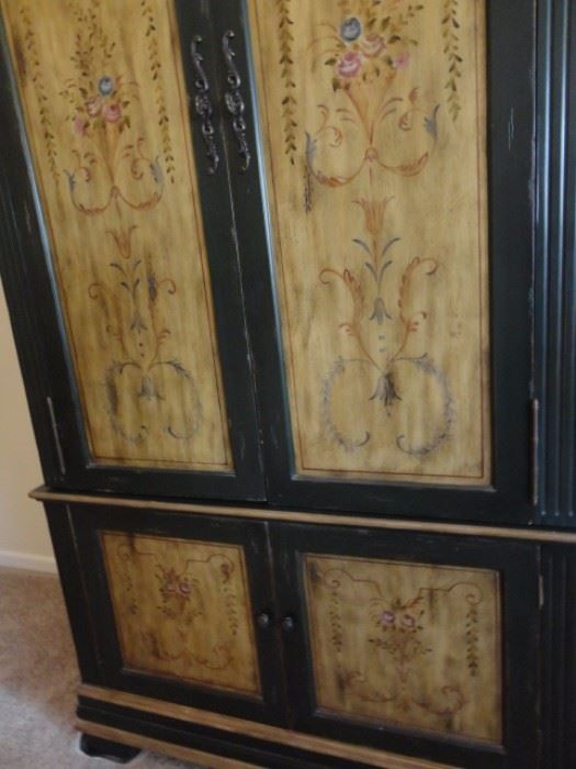 Beautiful painted Armoire 