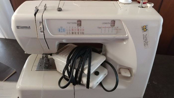 Kenmore sewing machine has original owners manual