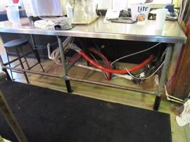 
8' X 3' Heavy Duty Stainless Top Table