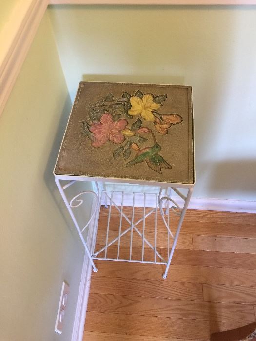 Plant stand w/tile top