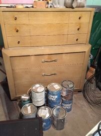 Retro six drawer dresser