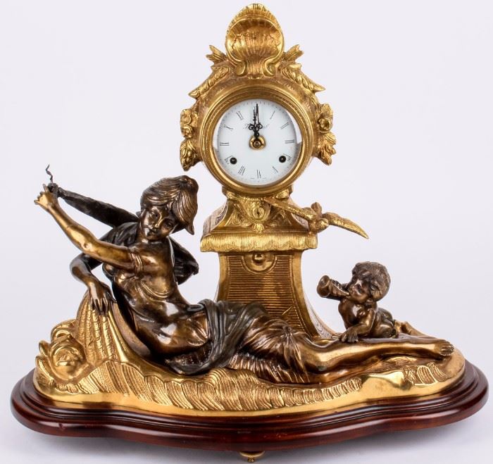 Lot 114 - French Empire Mantel Clock Imperial Moreau