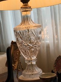 Crystal lamp, pair