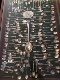 Collection of souvenir spoons