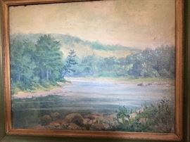 Landscape, signed, signature illegible