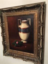 Clinton Baermann painting on canvas