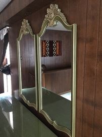 pair of dresser mirrors