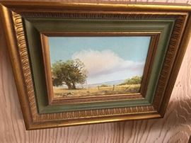 Small original landscape signed Allen King