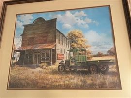 B.B. Barick framed print "The General Store"