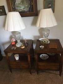 Pair of Mahogany end tables 