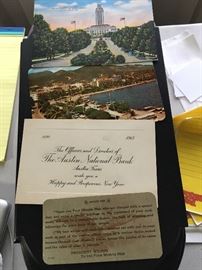 Austin and elsewhwere ephemera, and postal history