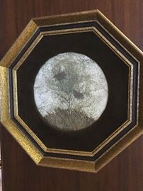 George Boutwell original, monarchs framed by artist