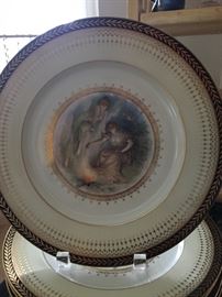 Noritake handpainted charger, set of 10