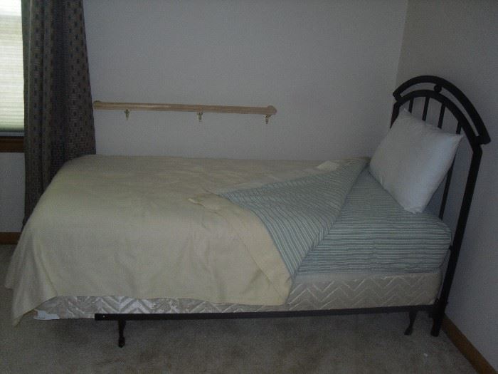 Single mattress set and bedframe - we have two of them.