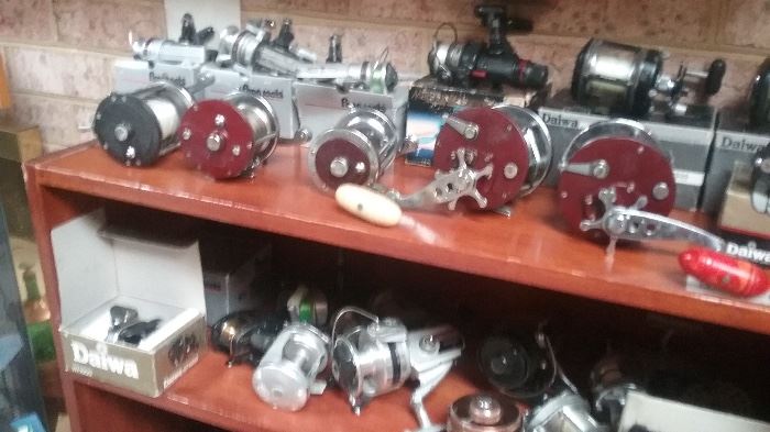 Some of many fishing reels