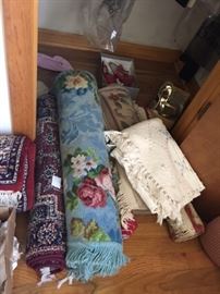 collection of area floor rugs