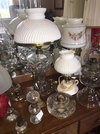 various collection of lamps
