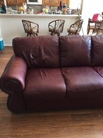 leather sofa