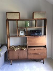 mid century wall unit