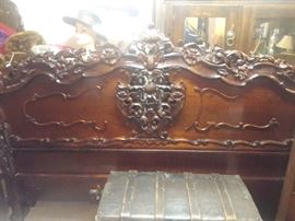  Beautiful ornate King Size Bed