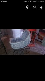 antique wicker carriage