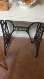 TABLE MADE OUT OF OLD SEWING MACHINE