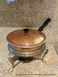 Copper chaffing dish