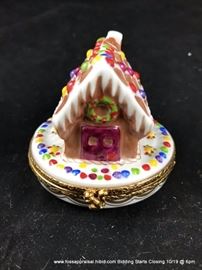 Limoges ring box and Goebel ornament