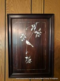 Inlaid wood panel