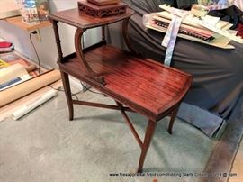 Mahogany step tables (2)