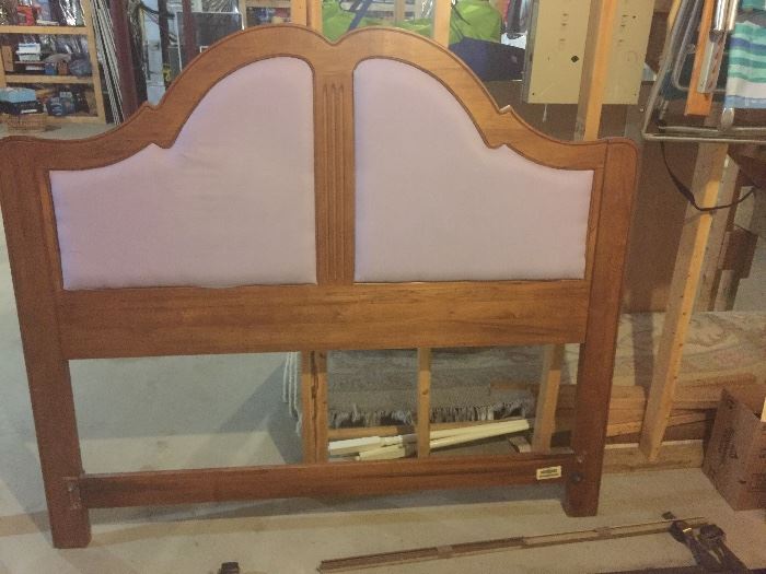 Headboard an frame for bed you can change the cloth to create the color you want