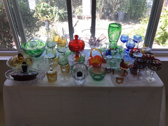 Various collection of Bohemian Crystal