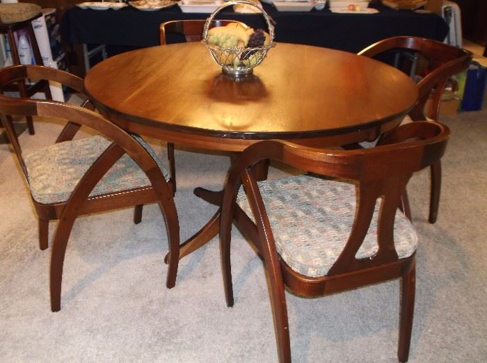 Mahogany table and chairs custom made by the owner