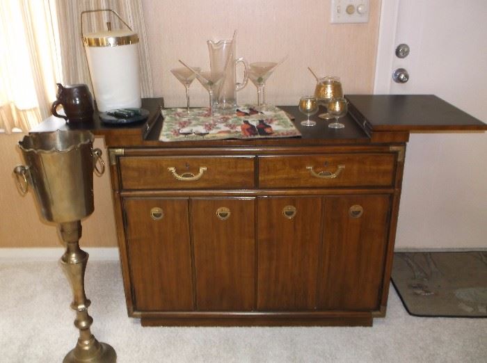 Server/bar and brass champagne cooler