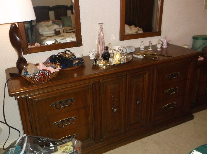 Dresser and two mirrors