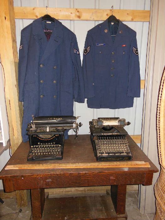 US Military Uniforms, Vintage Typewriters
