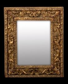 18th c. wood gilt mirror