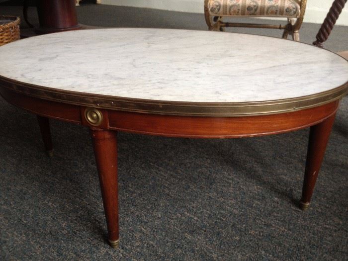 FRENCH MARBLE TOP LOW TABLE