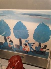 Framed print by Clementine Hunter - (It is not an original.)