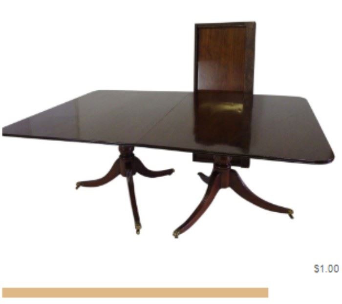Item 22 Dining Room Table with Leaves