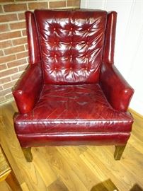 Leather Wine colored chair