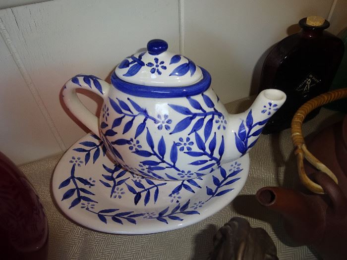 Teapot and Plate