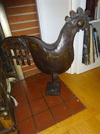 Metal Fireplace Rooster
