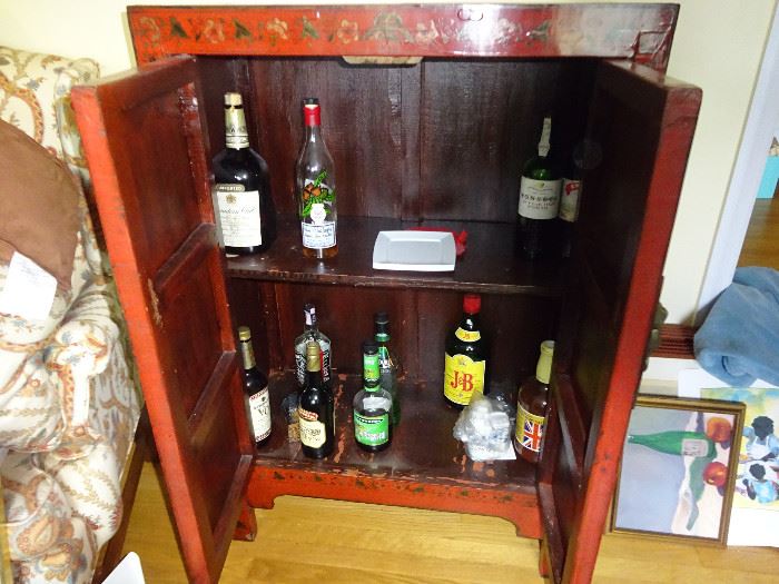 Interior of Tibetan Furniture (Alcohol has been removed) NO ALCOHOL will be allowed on the premises