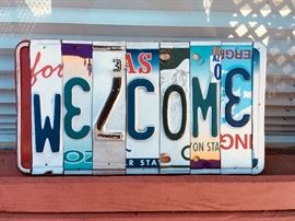 Repurposed from Vintage License Plates